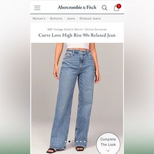Curve Love High Rise 90s Relaxed Jean